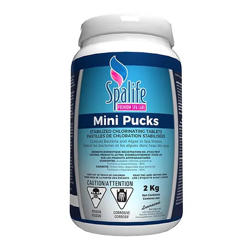SPA LIFE MINI CHLORINE PUCKS – 2 KG
